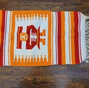 VINTAGE BOHO COTTON RAG RUGS Orange and Red